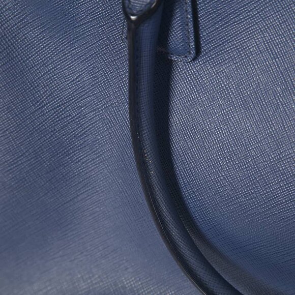 Prada Medium Galleria Blue Leather Hand Bag - Picture 14 of 16